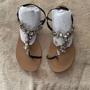 Sandals with lots of BLING!